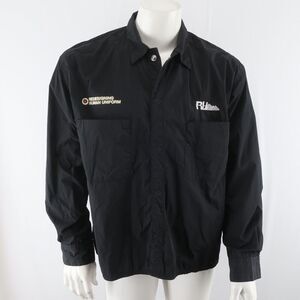 Zara x Rhuigi Technical Overshirt Medium Mens Black Snap Front Long Sleeve‎